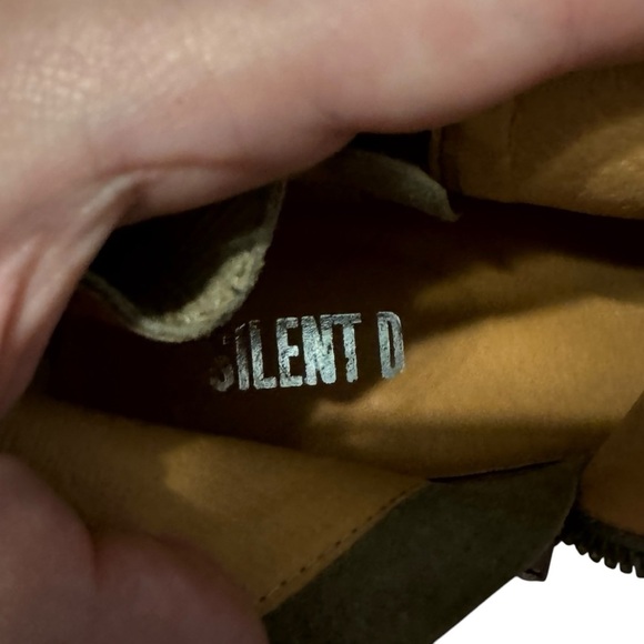 Silent D heeled ankle boots khaki western pointed toe booties 39/ 8 - 8.5 - Picture 10 of 16